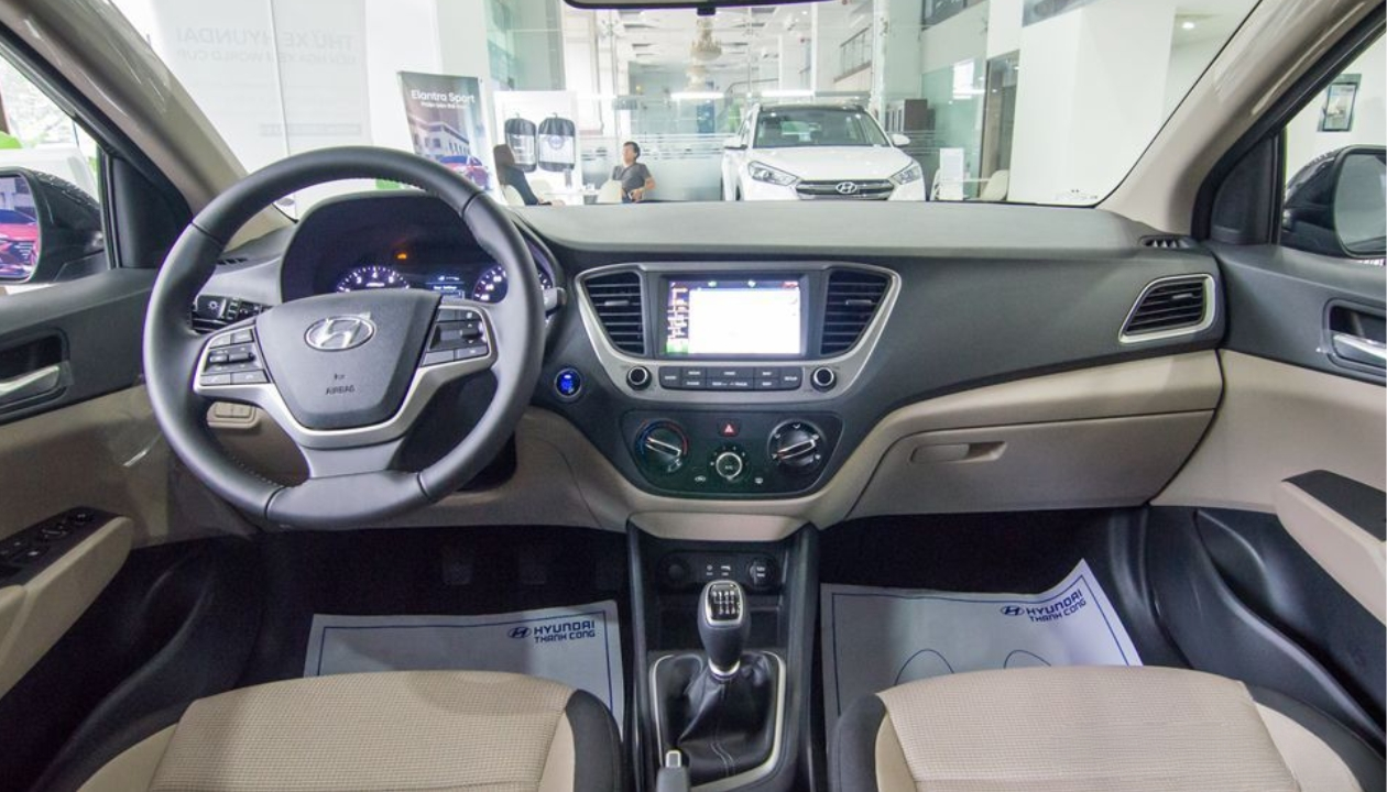 Nội thất hiện đại của Hyundai Accent 2018